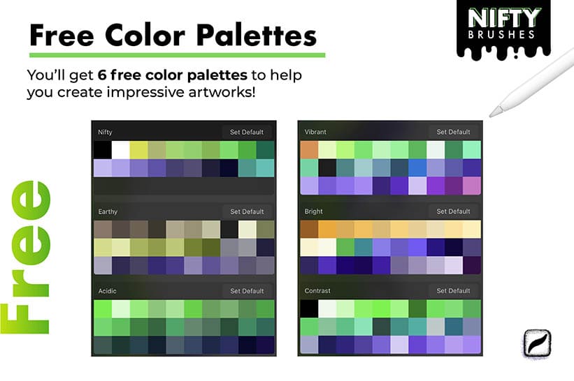 free color palettes for procreate