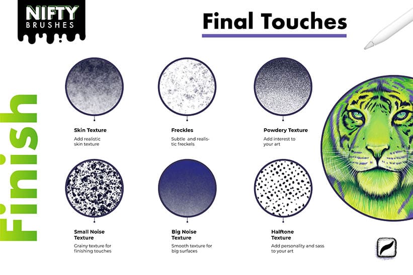 add finishing touches to your procreate illustrations