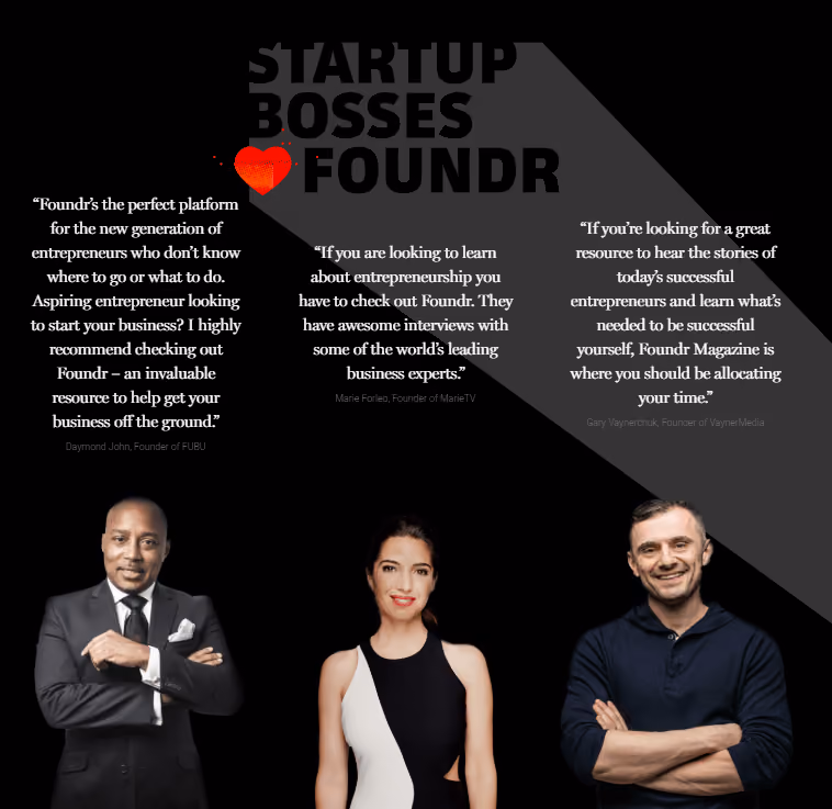 Foundr testimonials
