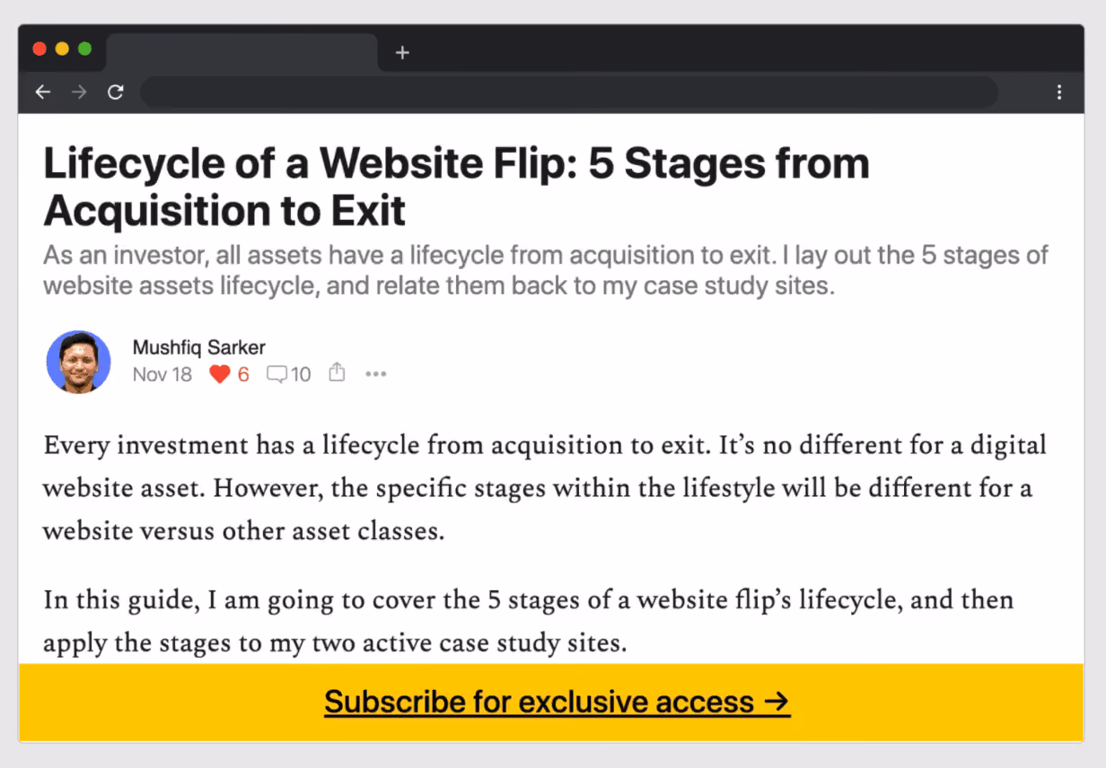 The Website Flip