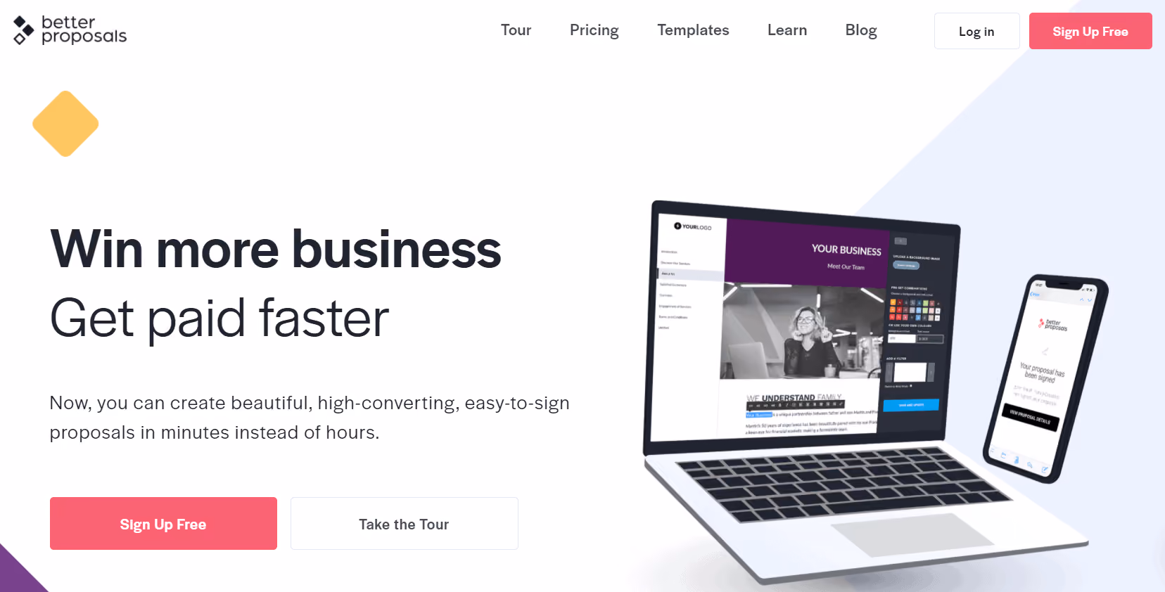SaaS product Better Proposals