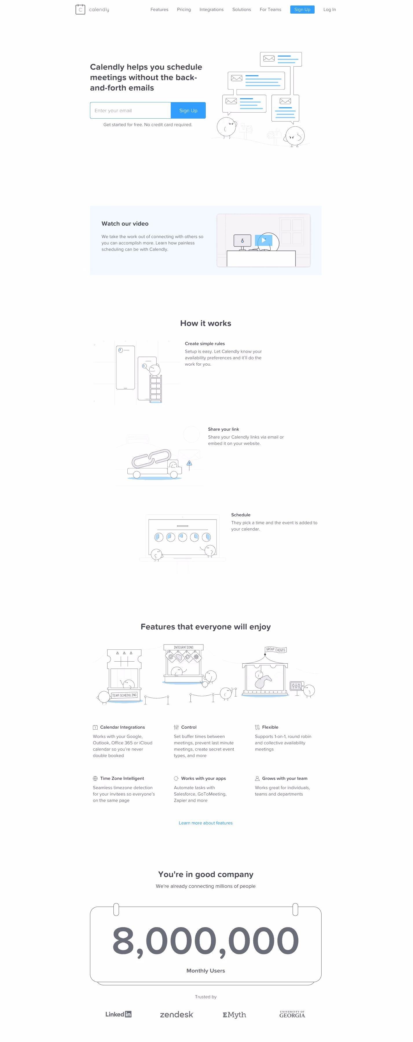 Best Homepages Online - Calendly
