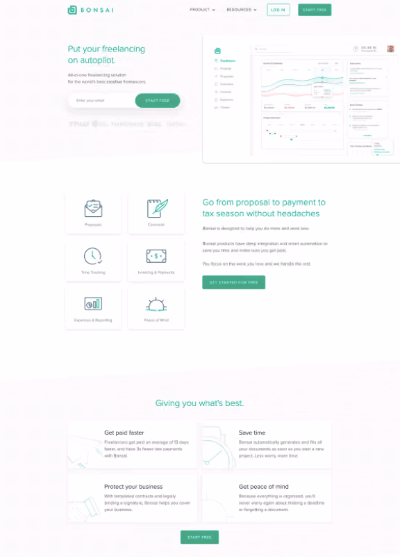 Best Homepages Online - Bonsai