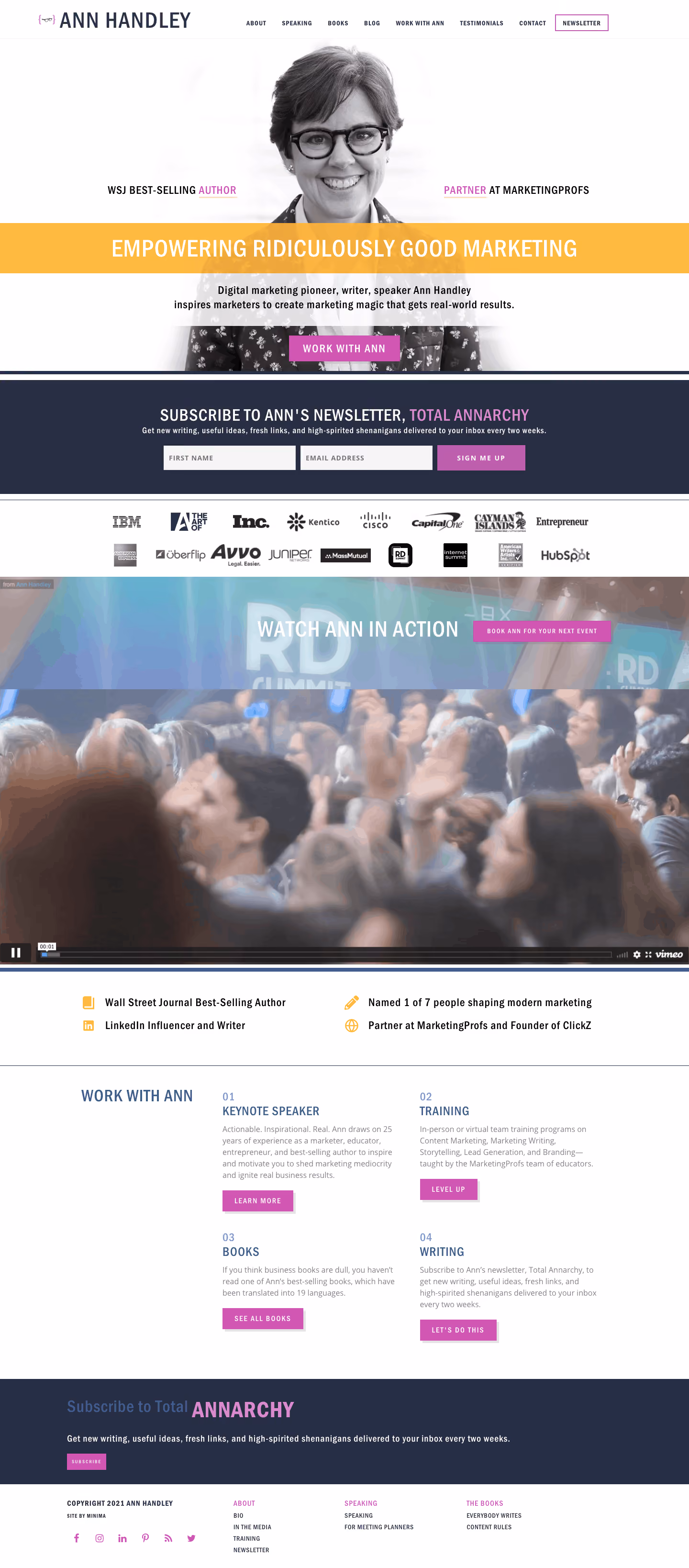 Best Homepages Online - Ann Handley