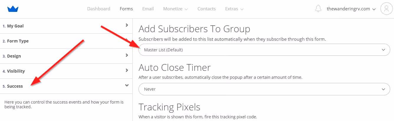 Screenshot of steps to start segmenting in Sumo List Builder