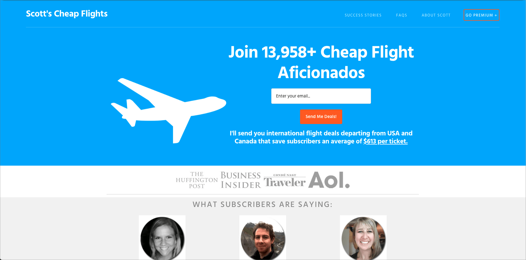 Scott’s Cheap Flights