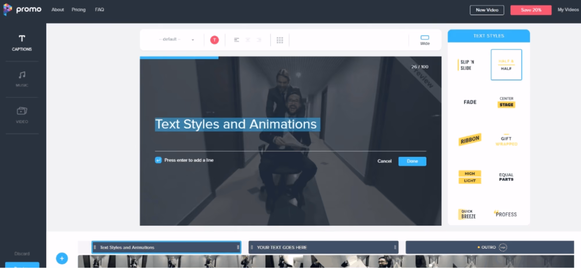 Promo video-making tool