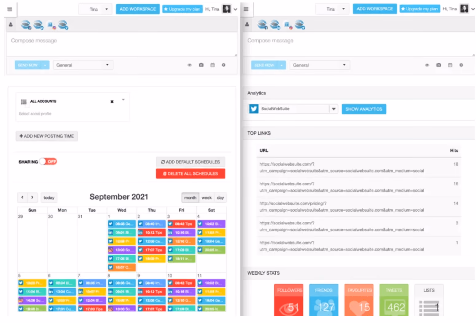 Content calendar