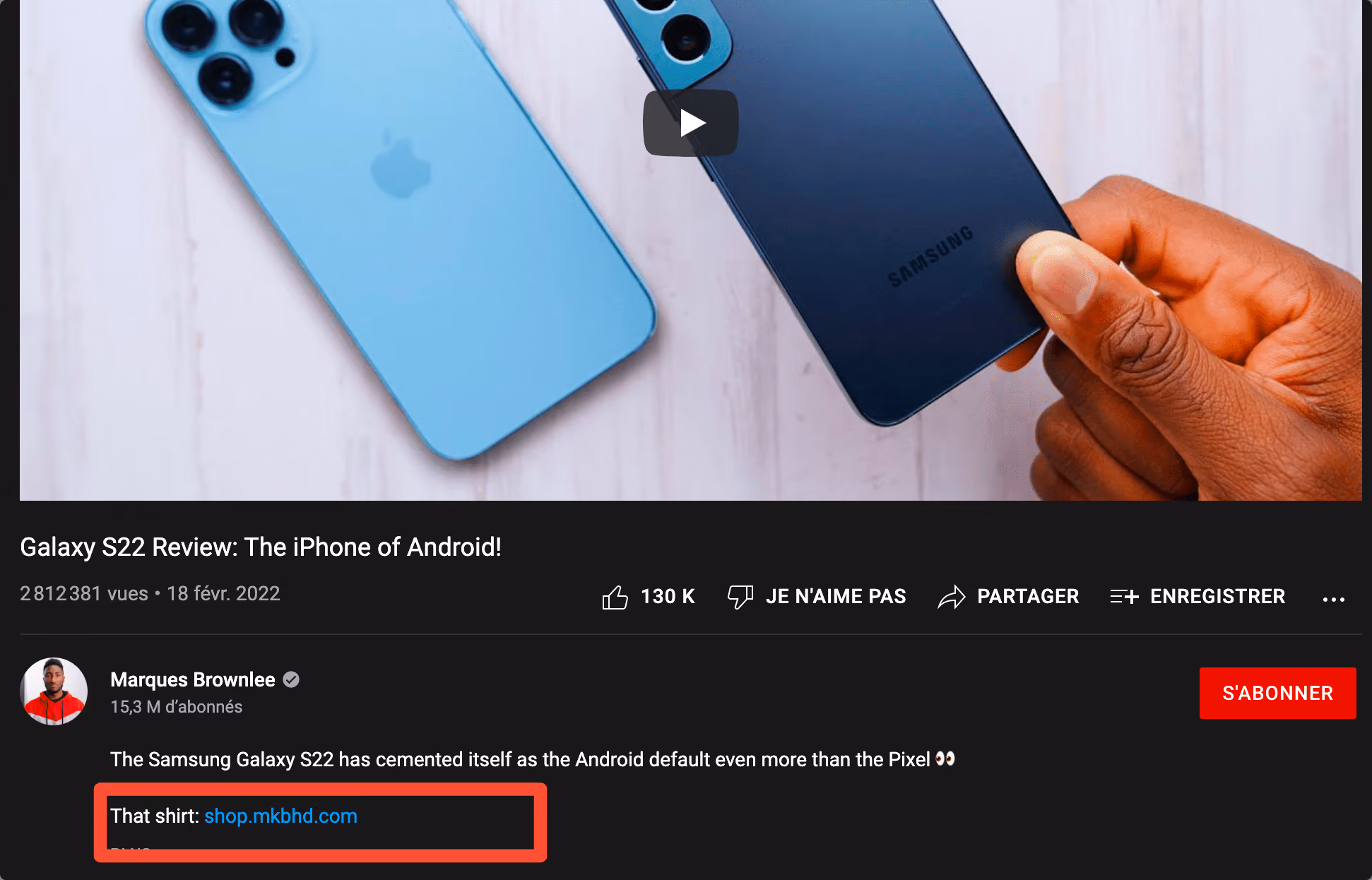 Selling own product example from MKBHD