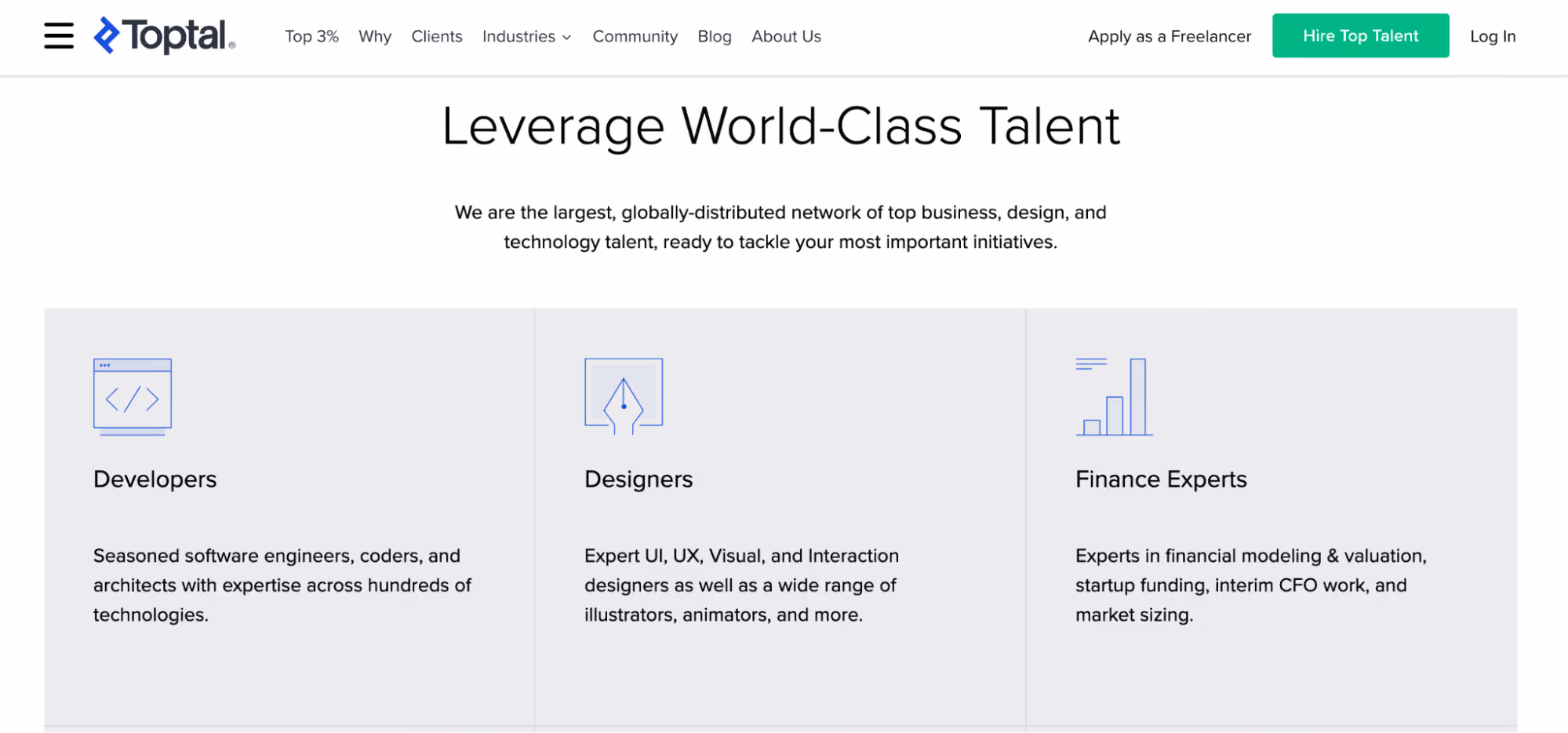 best freelance websites - toptal