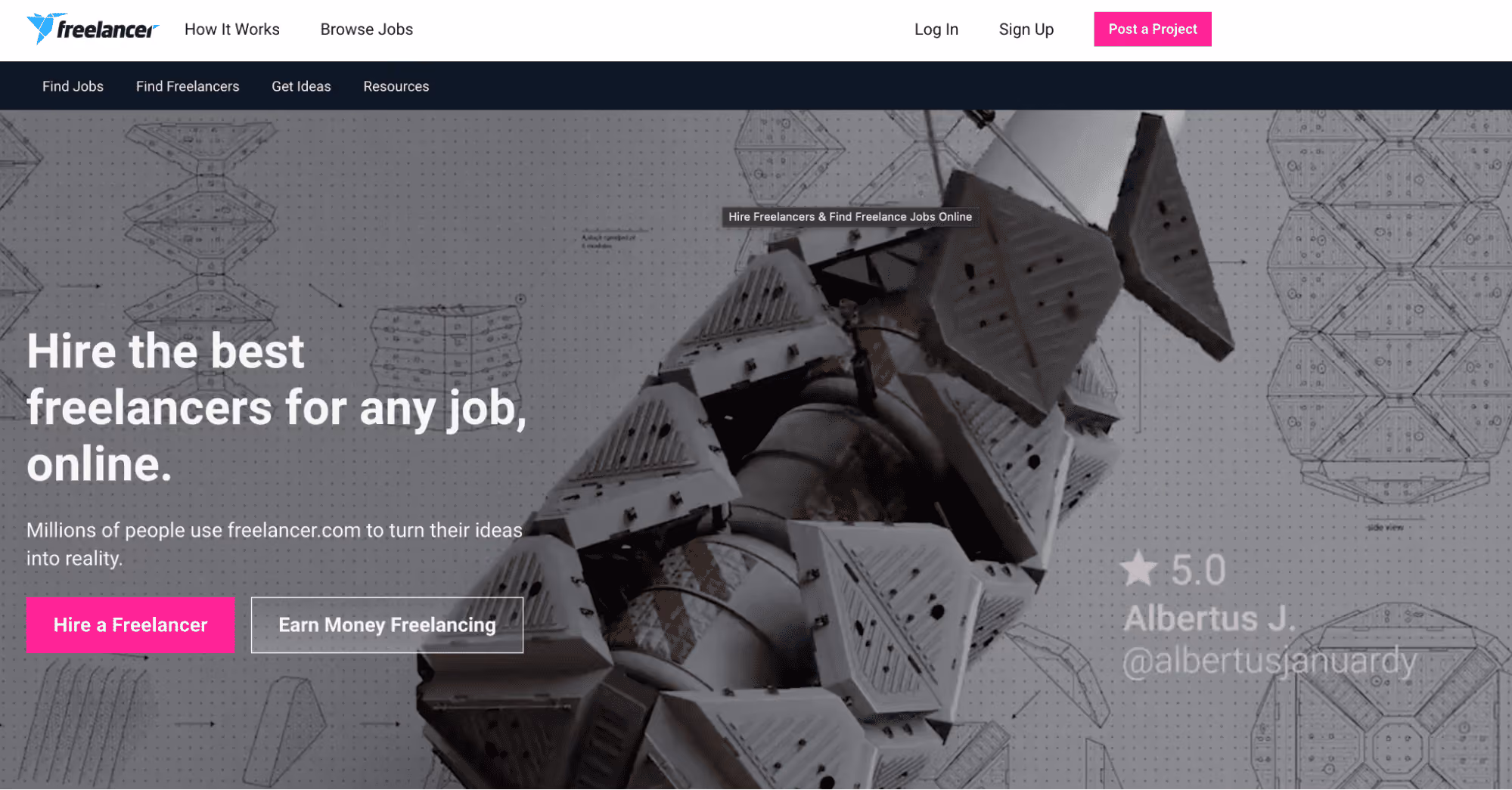 best freelance websites - freelancer.com