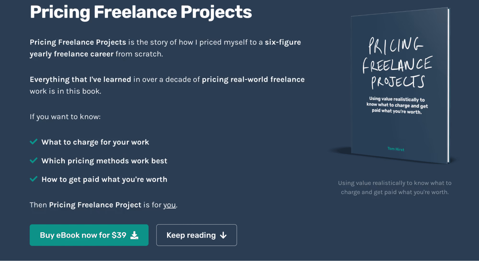  ebook on pricing freelance projects