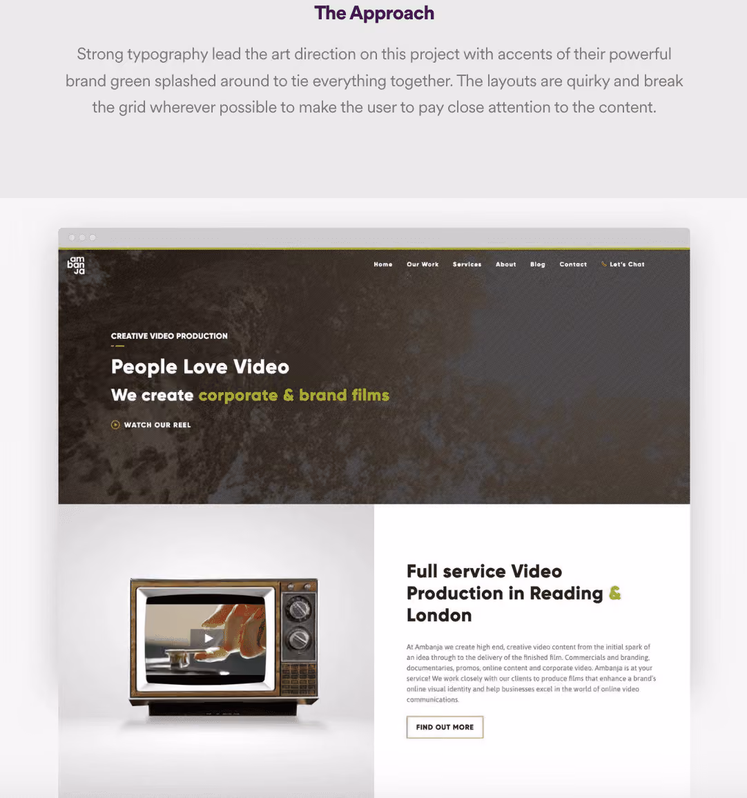 web designer’s portfolio