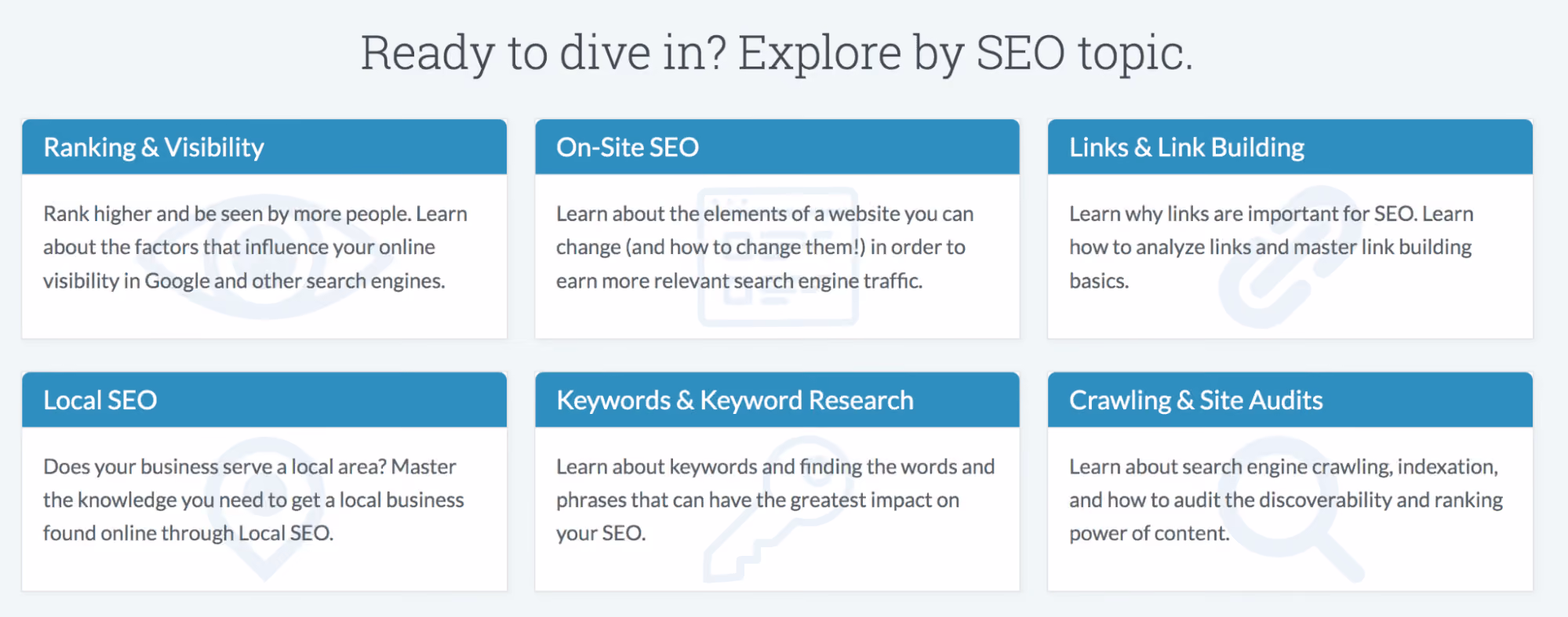 Moz’s SEO Learning Center