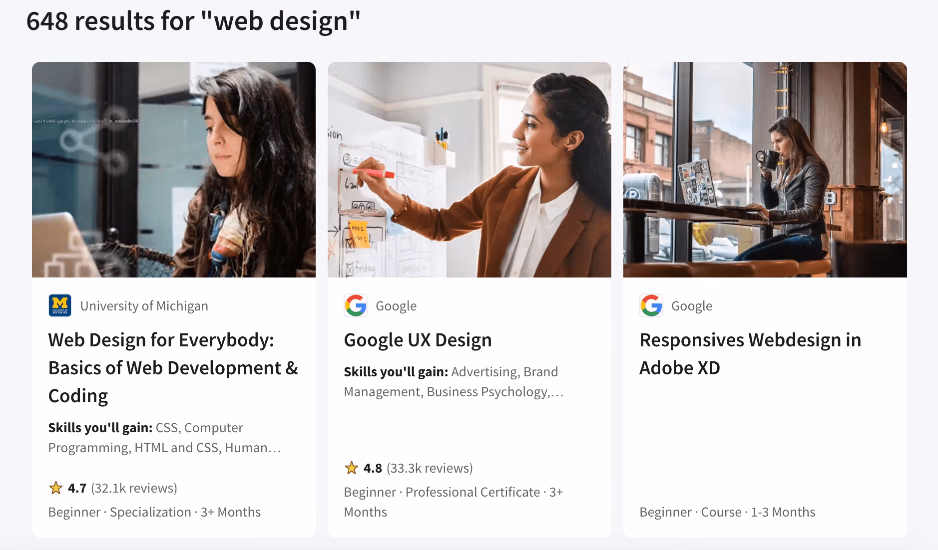 Learning platform Coursera