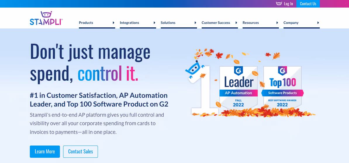Stampli's homepage