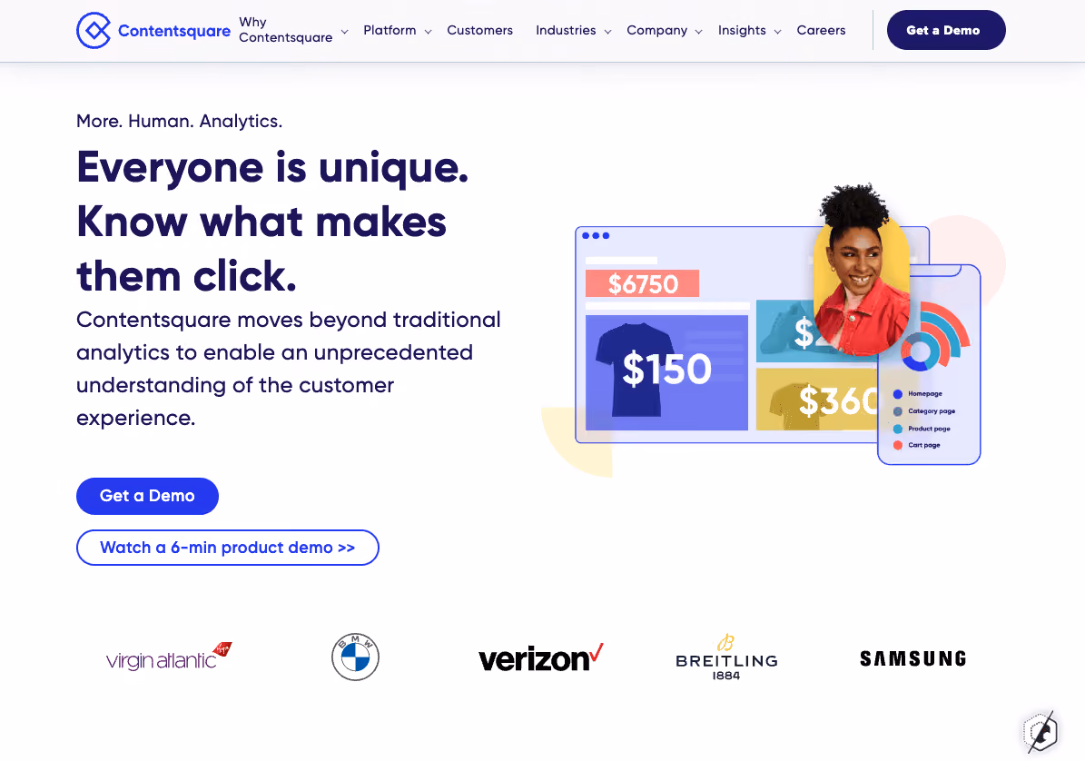 Contentsquare's homepage