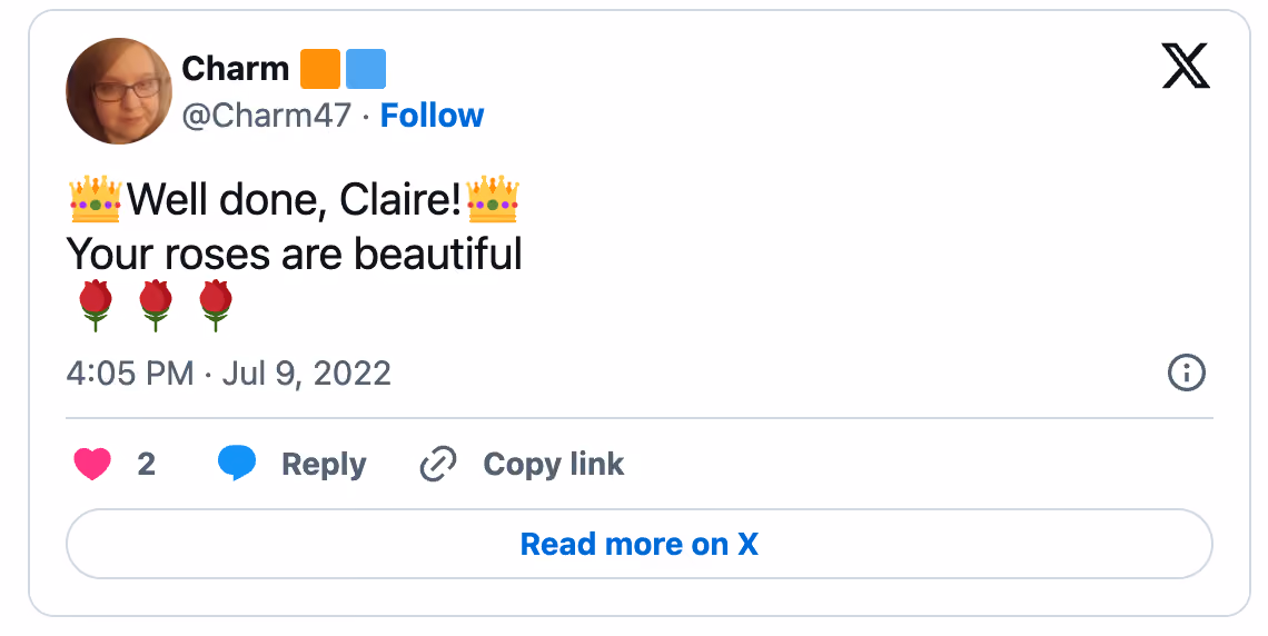 Twitter tweet by Charm