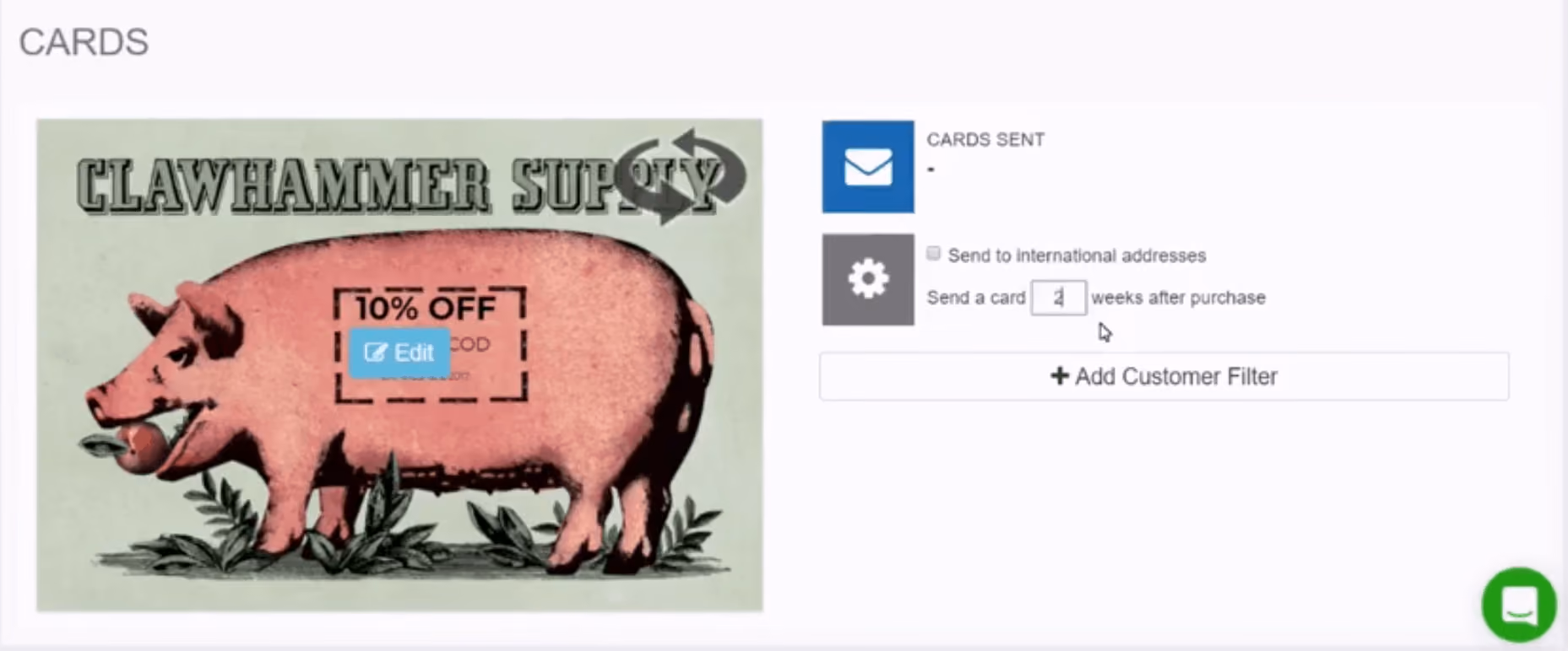Customize postcard 
