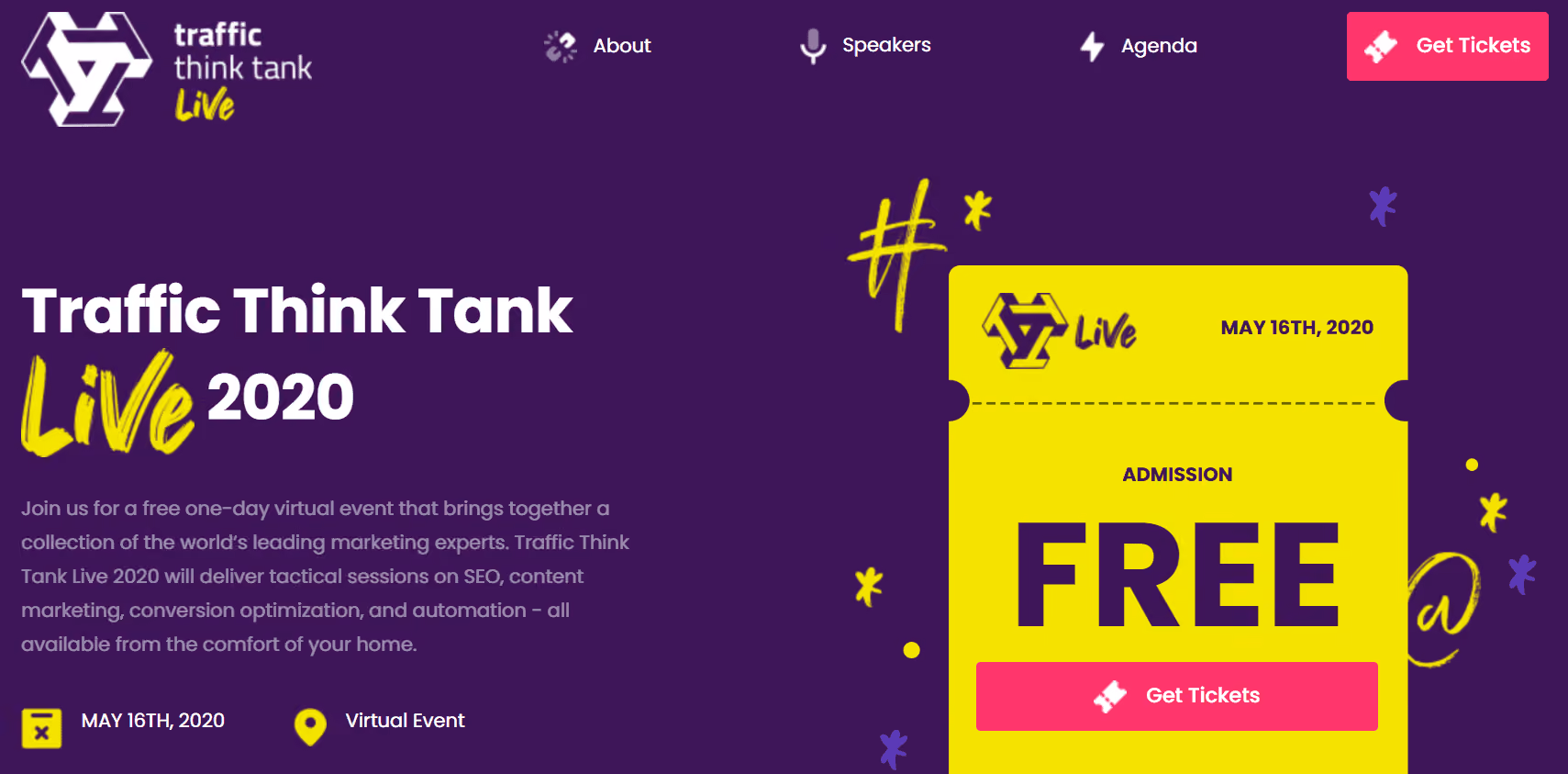 Traffic Think Tank hosts a free one-day virtual event for marketers