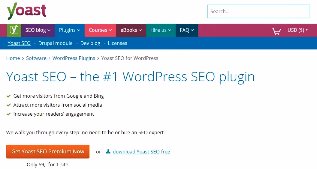 yoast homepage