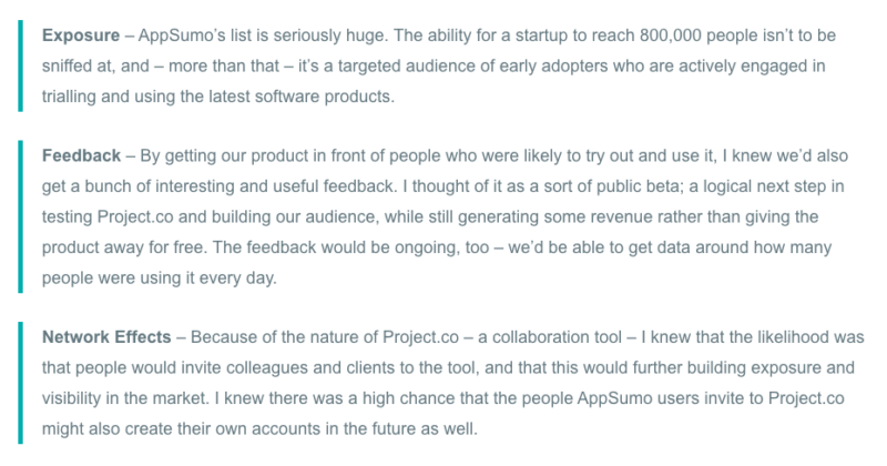 project.co | AppSumo