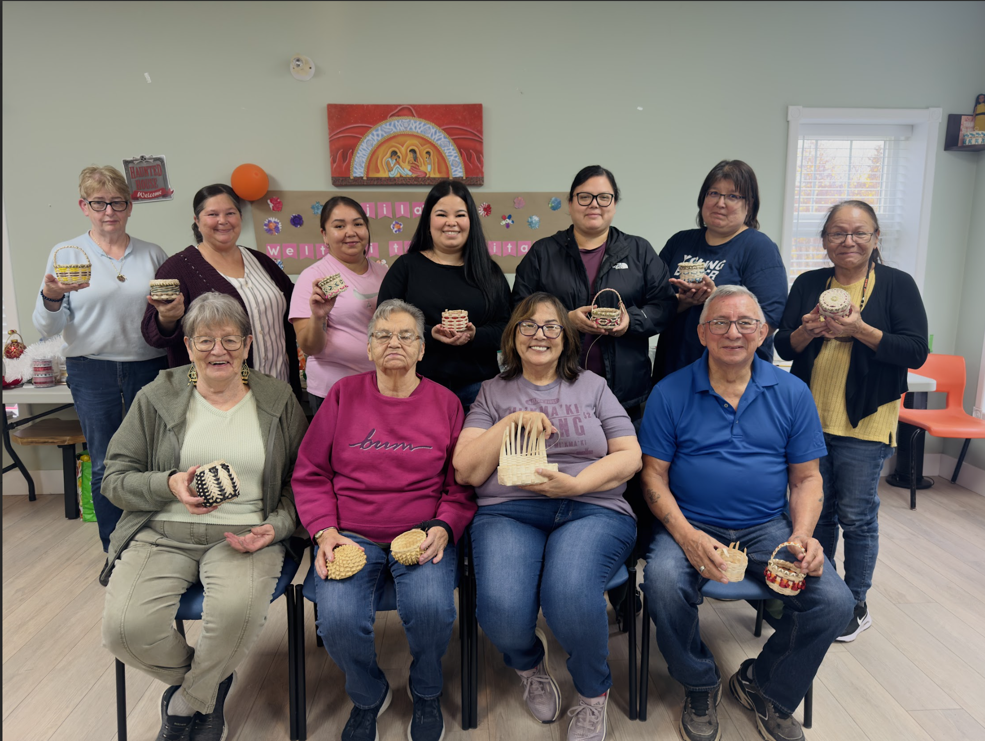 We are so proud to congratulate all of the participants who successfully completed our six-week basket-making course.