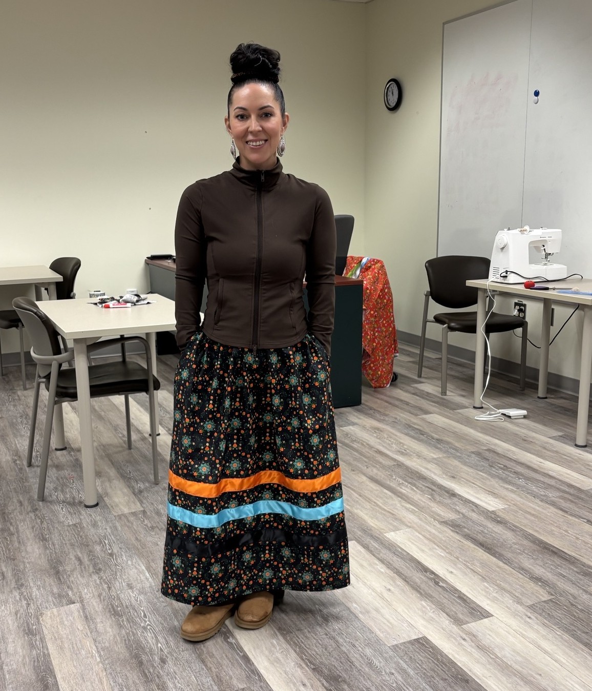 Mi’kmaw students at post-secondary schools across Atlantic Canada had the opportunity to take part in ribbon skirt workshops earlier this year.