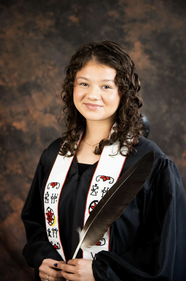 Introducing Briere Poulette, 2026 graduate from We'koqmaq. 
