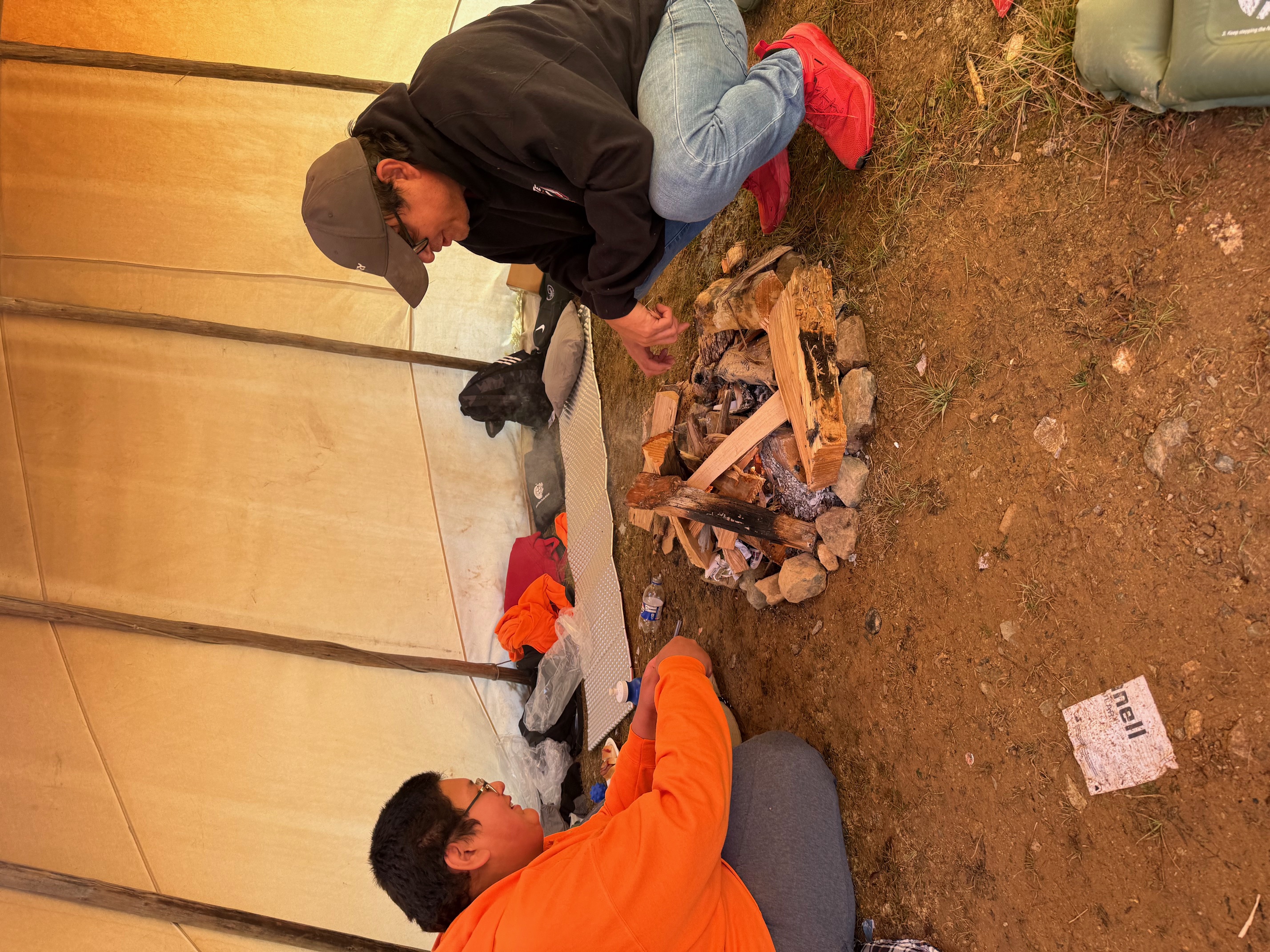 MK hosted its first Boys Youth Camp during the first weekend of October at the airstrip in Hunters Mountain. Open to boys in Grades 9–12, the camp offered an opportunity to learn outdoor skills and spend time on the land. 