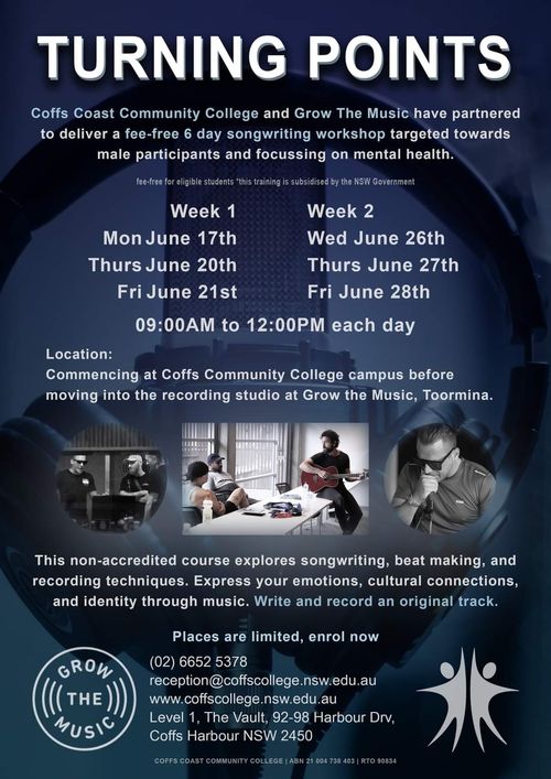 Turning Points is designed to empower participants by combining cultural storytelling and music creation.