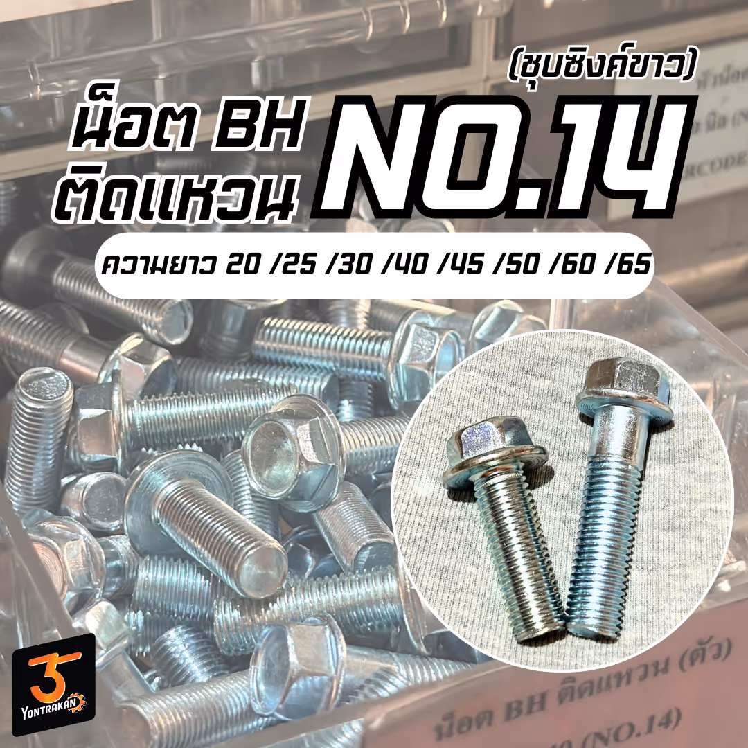 น็อต BH ติดแหวน 10X60 mm.