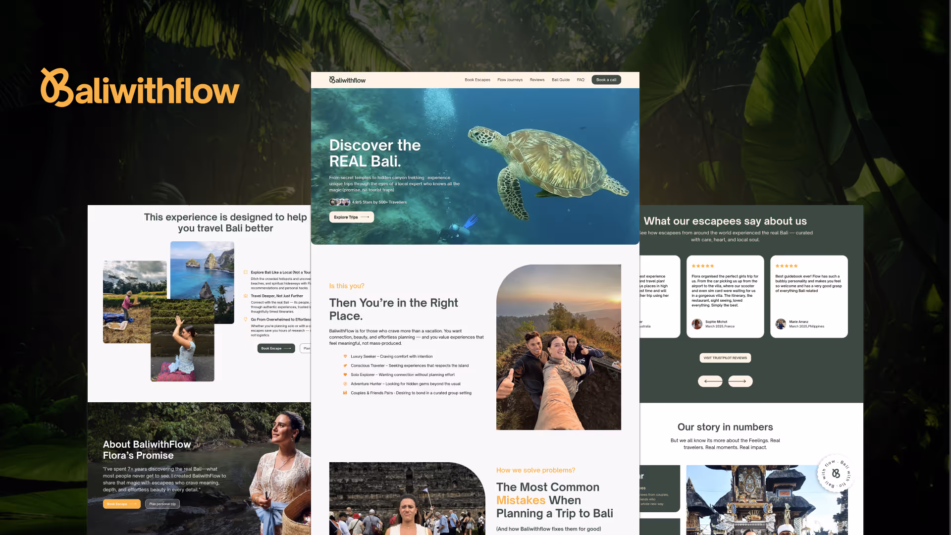 A full-service brand and platform build for a luxury travel company offering curated experiences in Bali. From identity design to automations, we created a seamless digital ecosystem that turns travel dreams into effortless bookings.