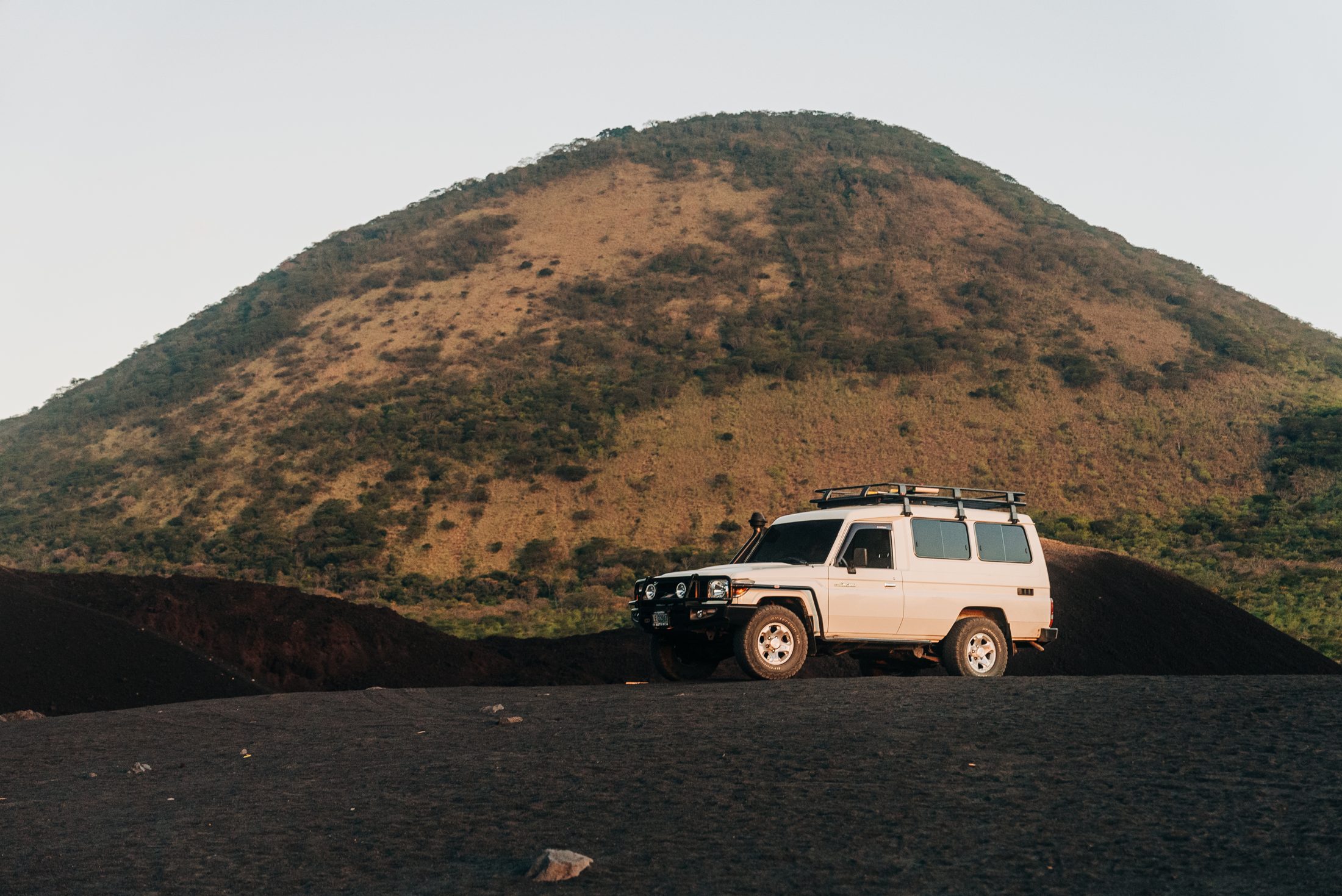 A Land Cruiser at Cerro Negro, Nicaragua