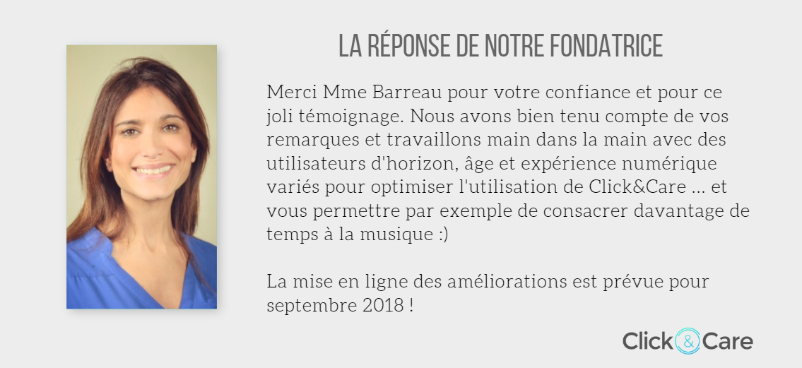 la réponse de la fondatrice à mme barreau