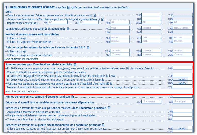 réduction d'impôt attestation fiscale