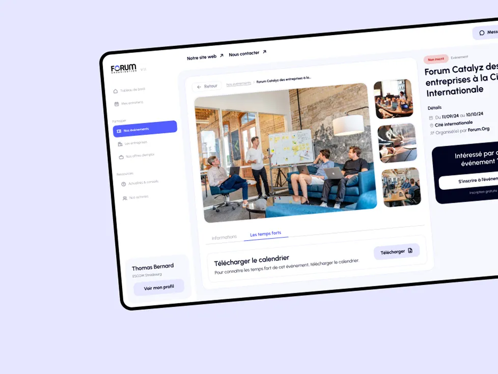 Découvrez comment 40/60 a fait évoluer l'application et la plateforme Forum.org pour mieux répondre aux besoins des étudiants et des recruteurs.