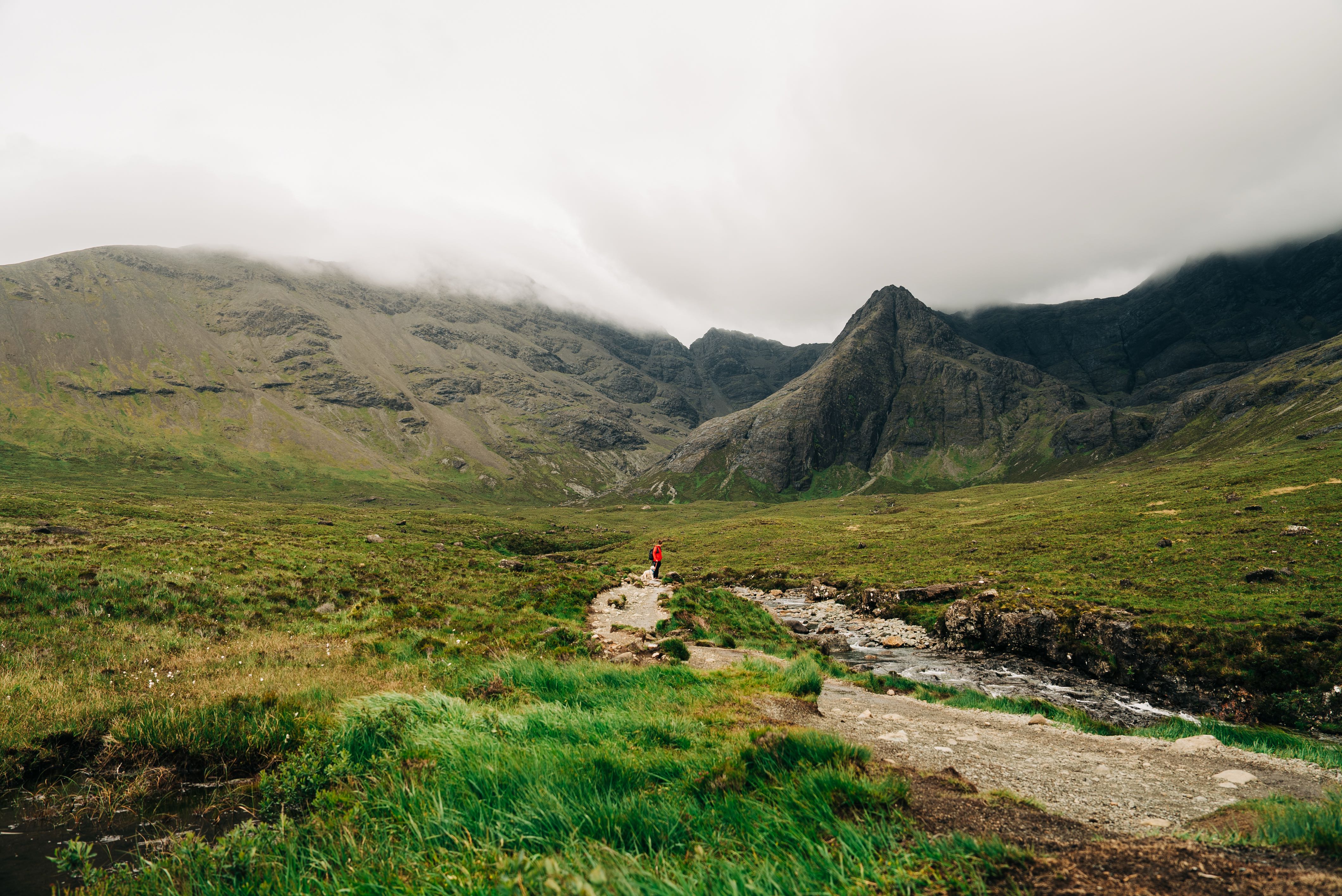 Chris and Kramer enjoying the views along the Fairy Pools hike