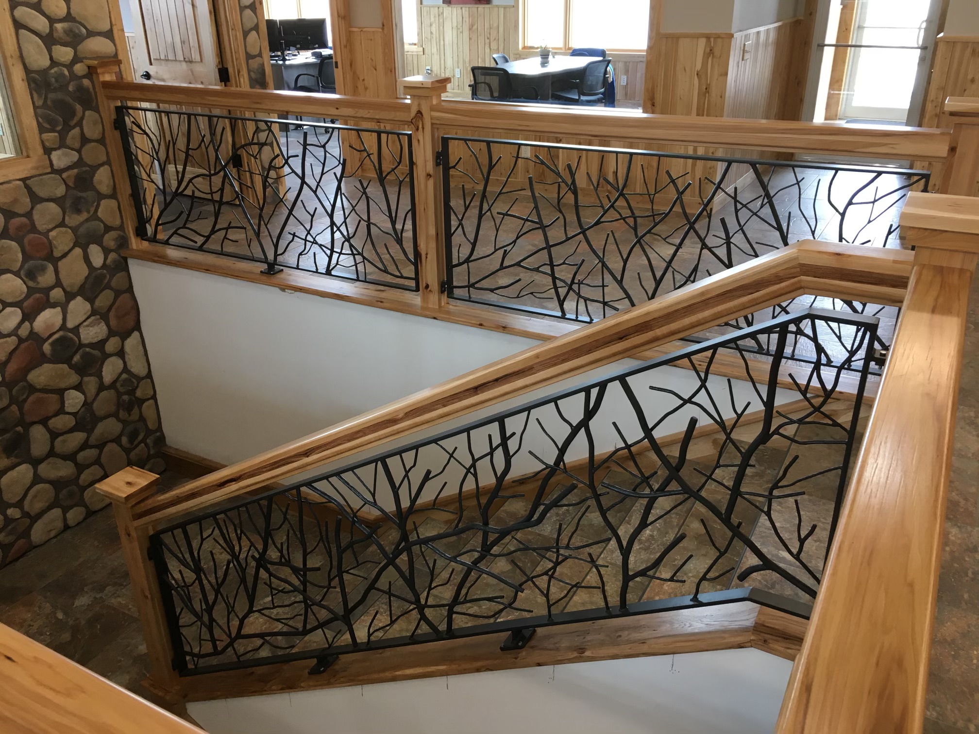 metal industrial railing