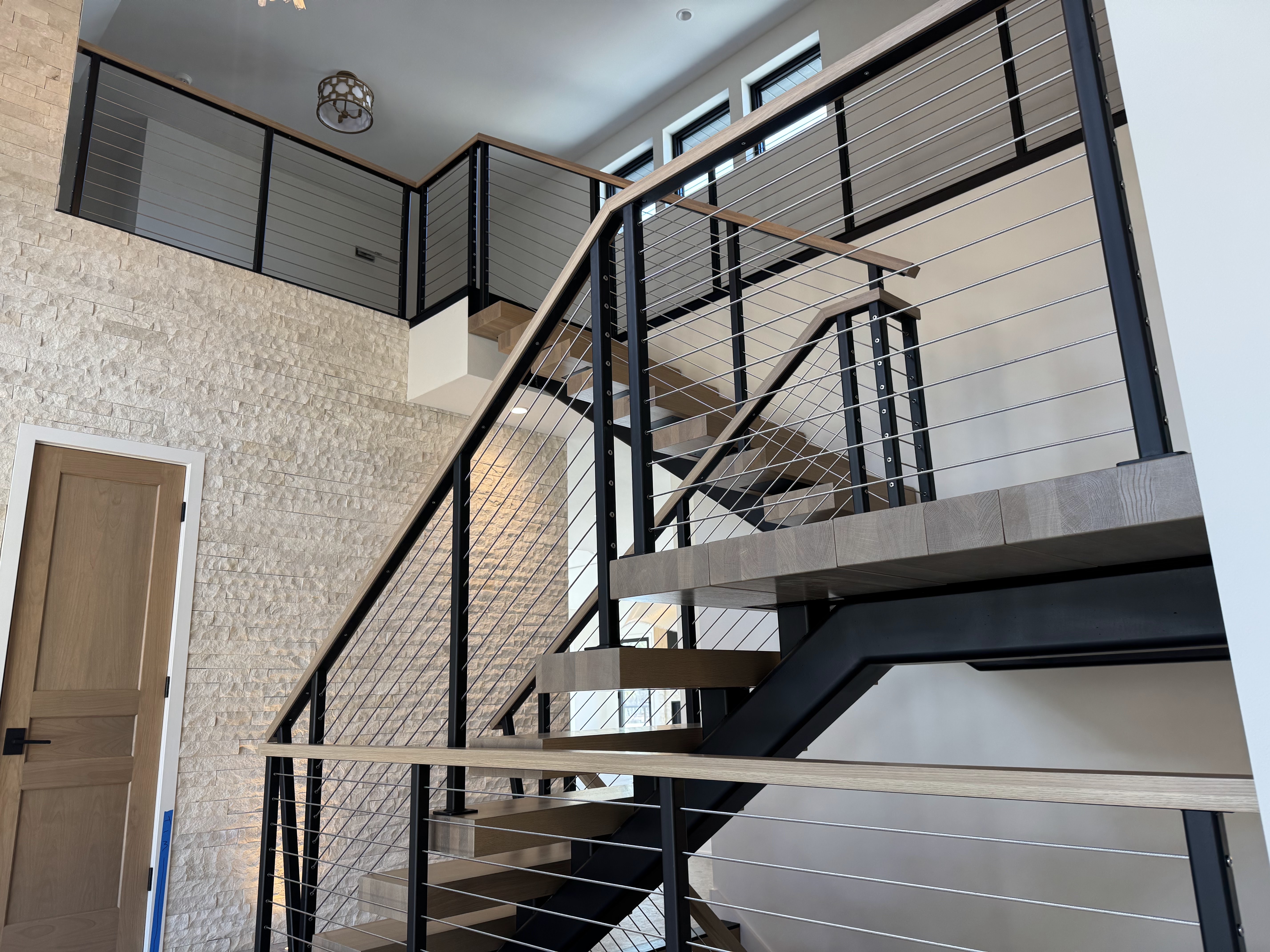 contemporary metal staircase