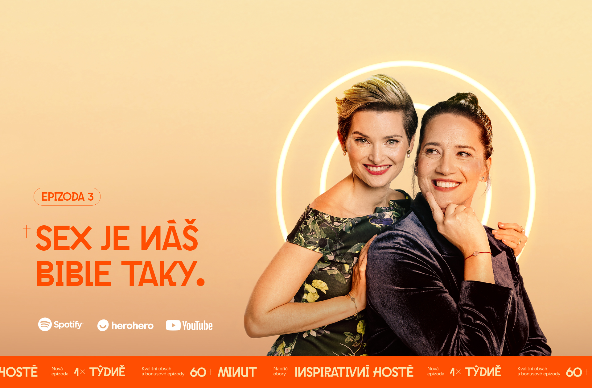     Andrea Salome Votrubová a Martina Viktorie Kopecká – vizuál epizody podcastu Teoložky
