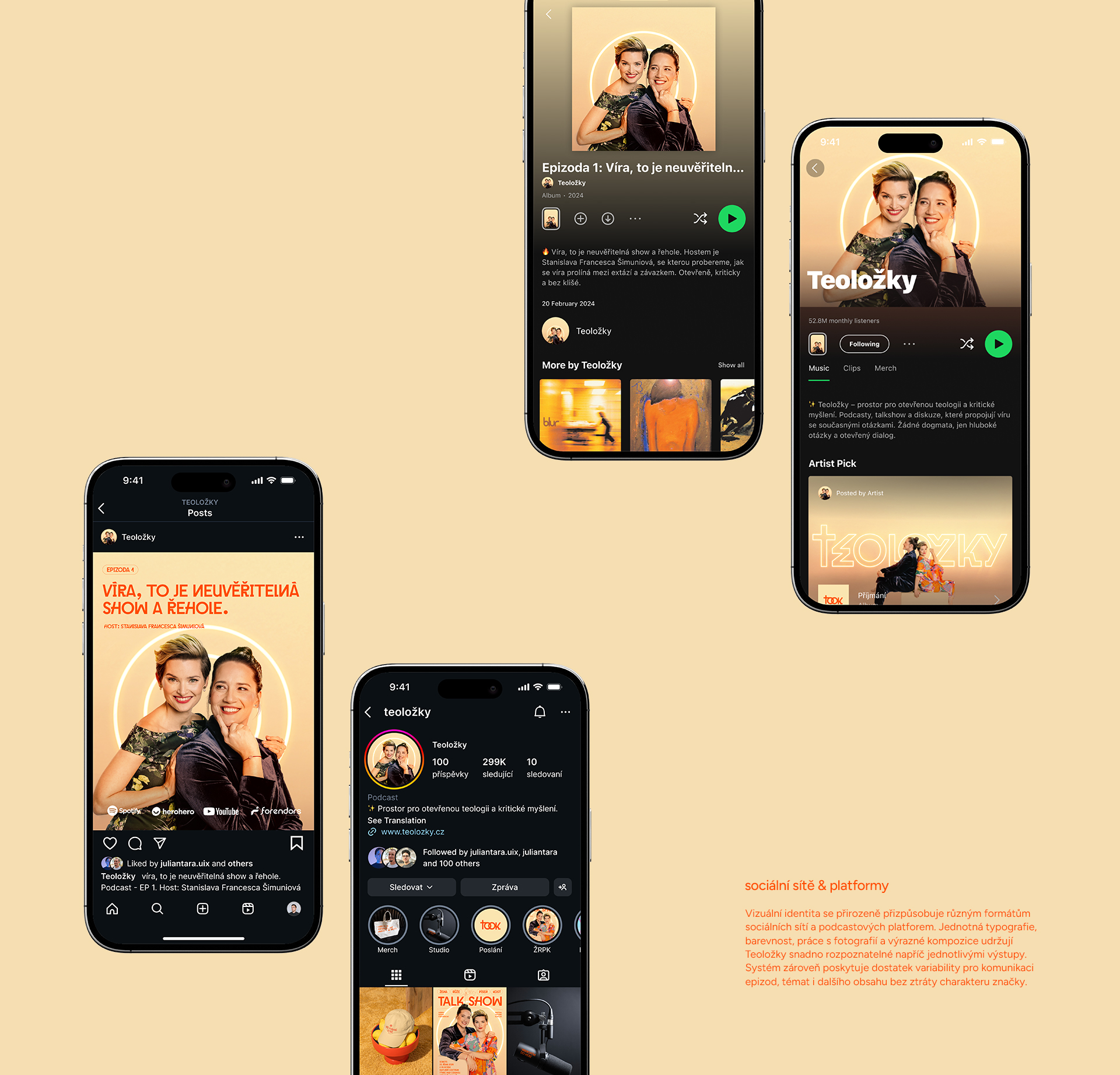     Podcast Teoložky na Spotify a sociálních sítích s Andreou Salome Votrubovou a Martinou Viktorií Kopeckou