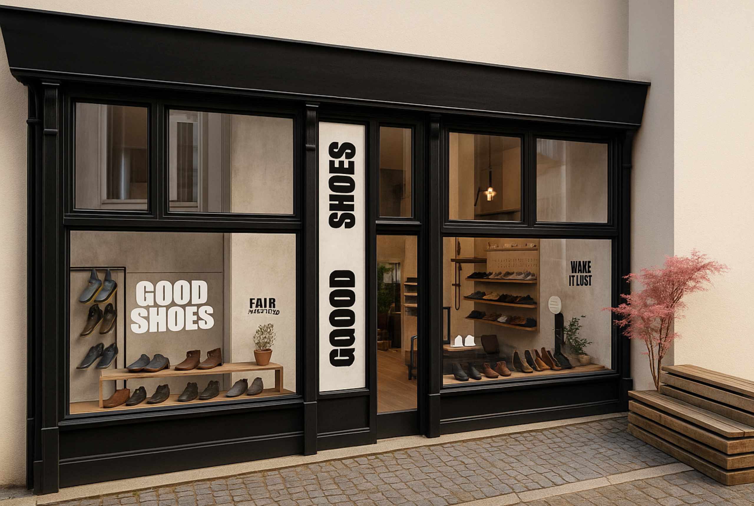 Shopdesign & Ladenbau für Schuhgeschäft Goodshoes von Studio S& - Vera Sandhofer Interiordesign/Retail Wiener Neustadt
