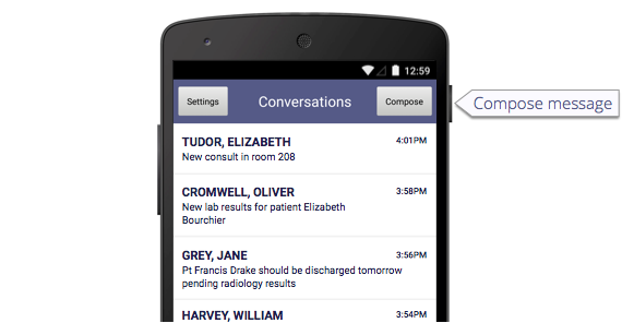 pMD Secure Messaging Android app