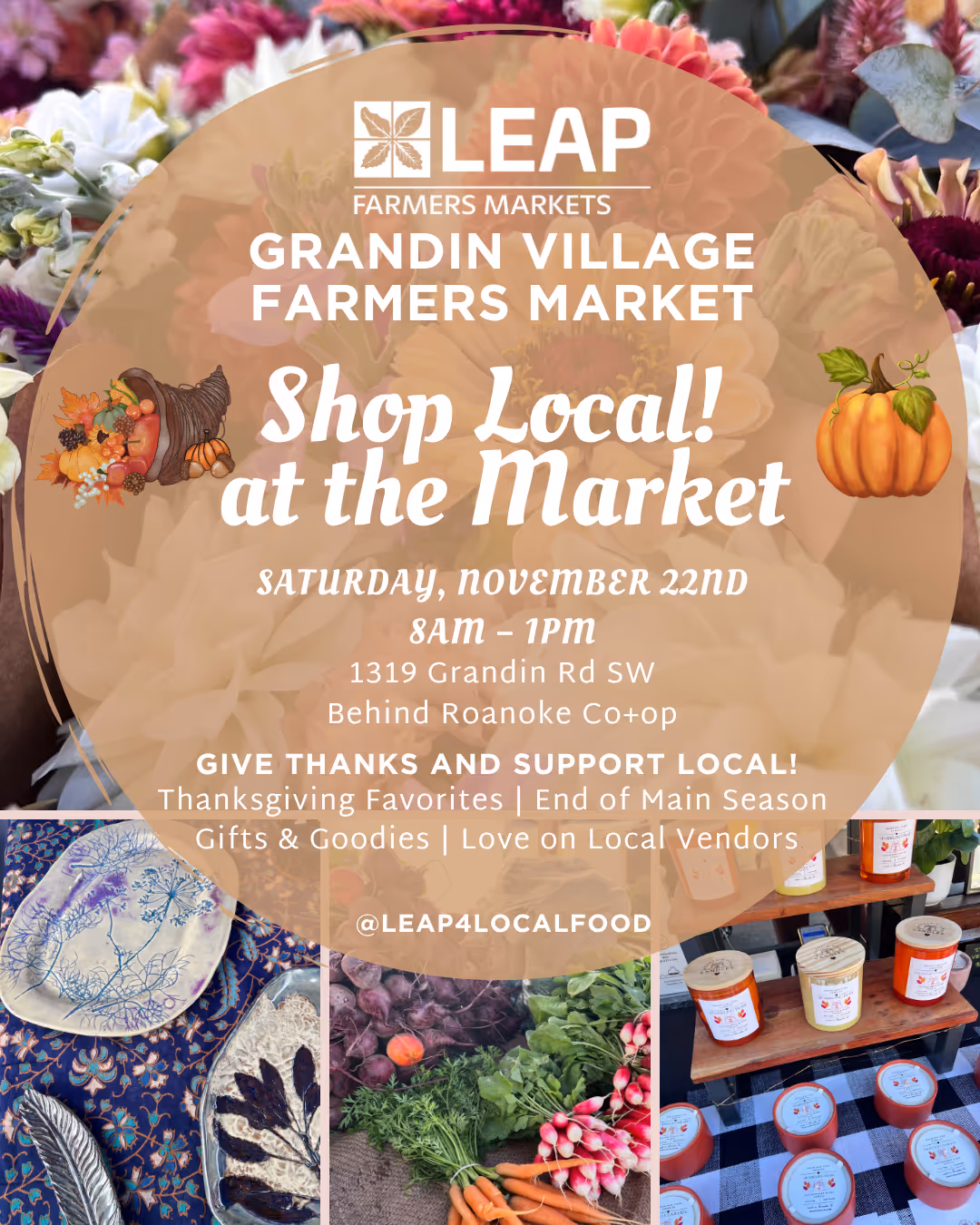 Market poster - shop local at the market