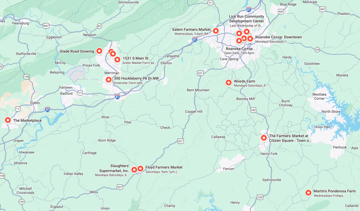 Locations Map