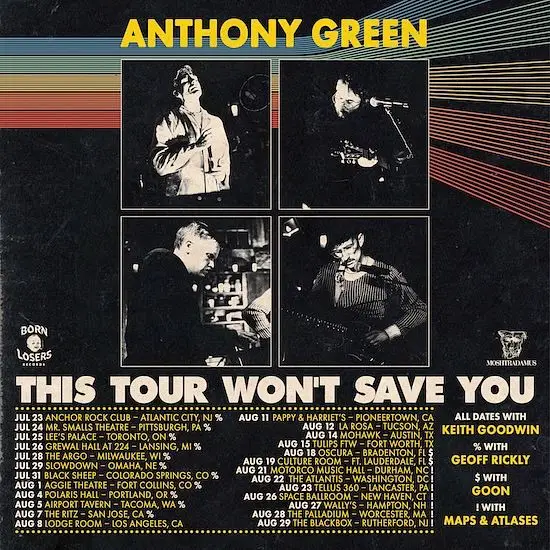 Anthony Green - This Tour Won't Save You