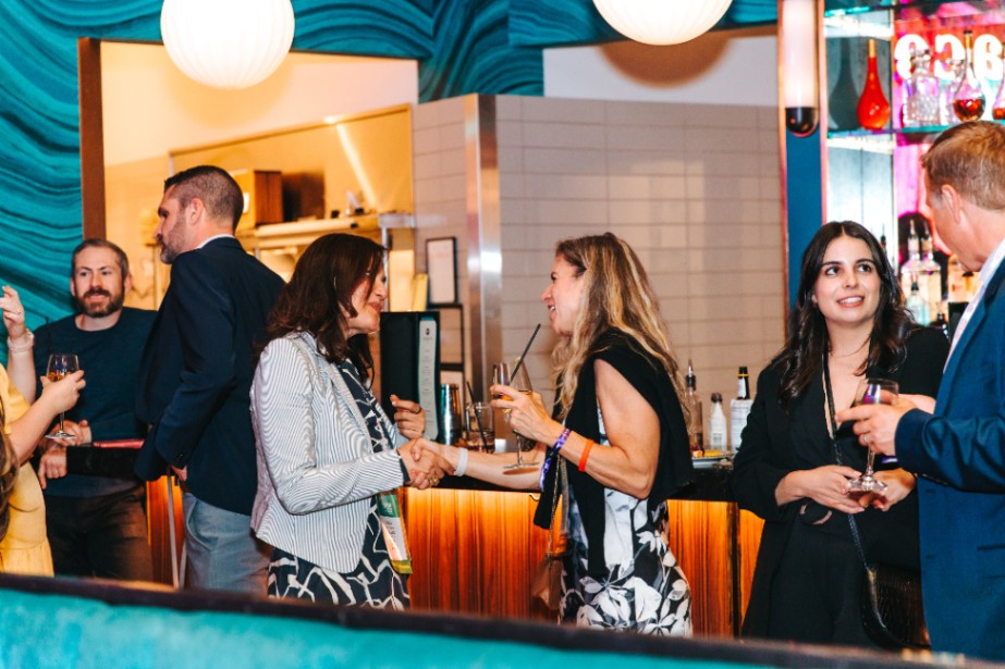 Photo of a networking event hosted by Irwin
