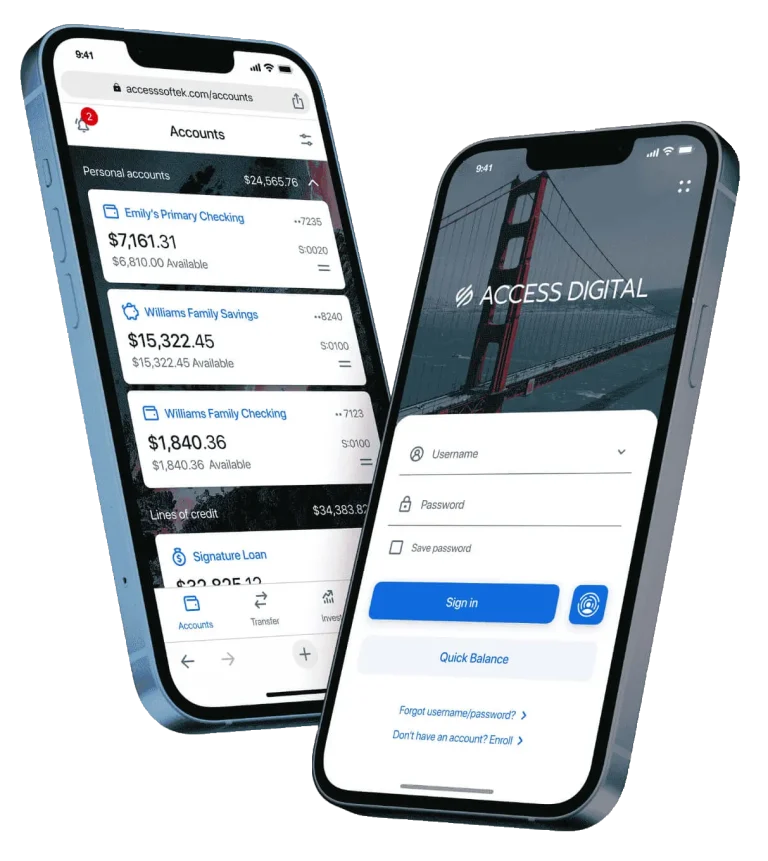 Access Digital App Mockup