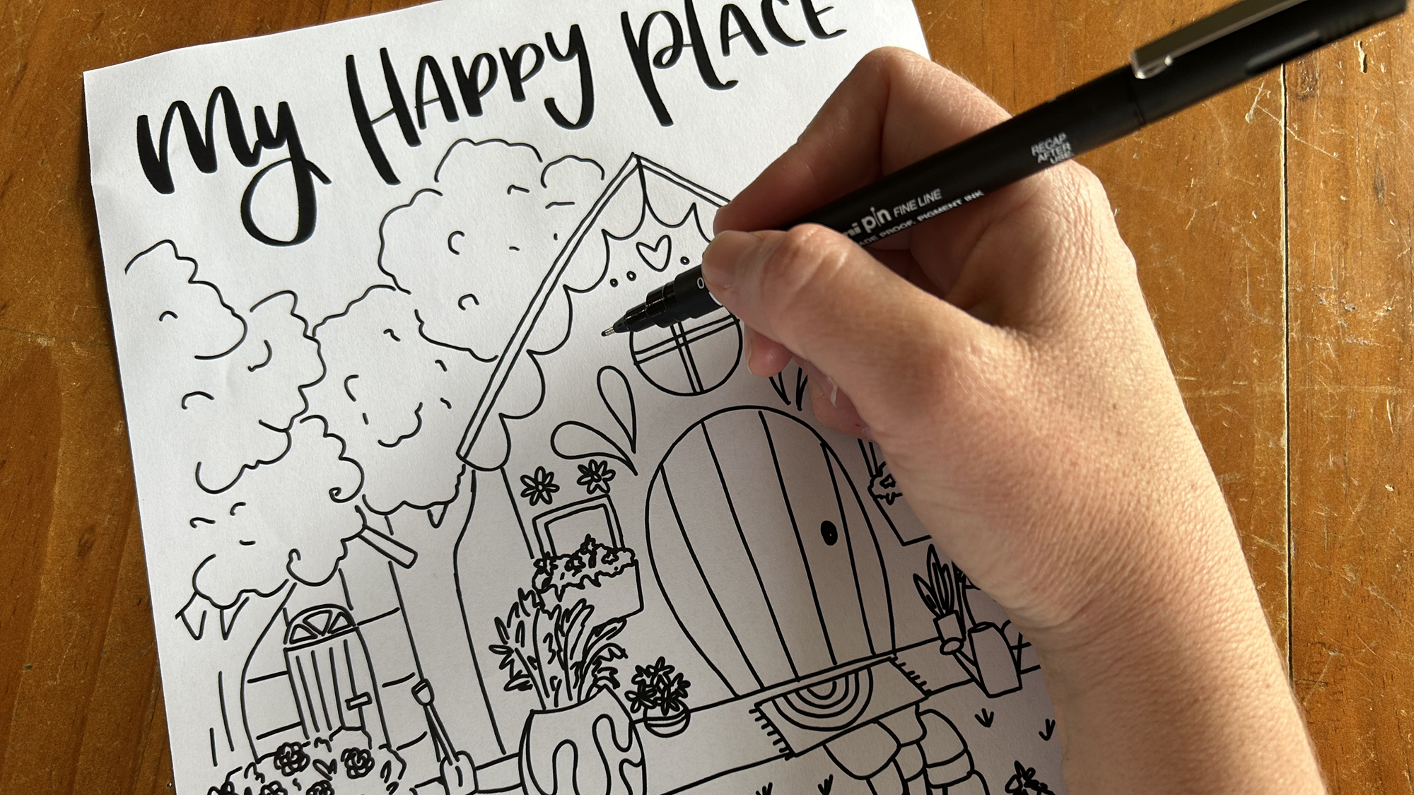 Saturday Arts Social - 'Happy Places' doodle workshop